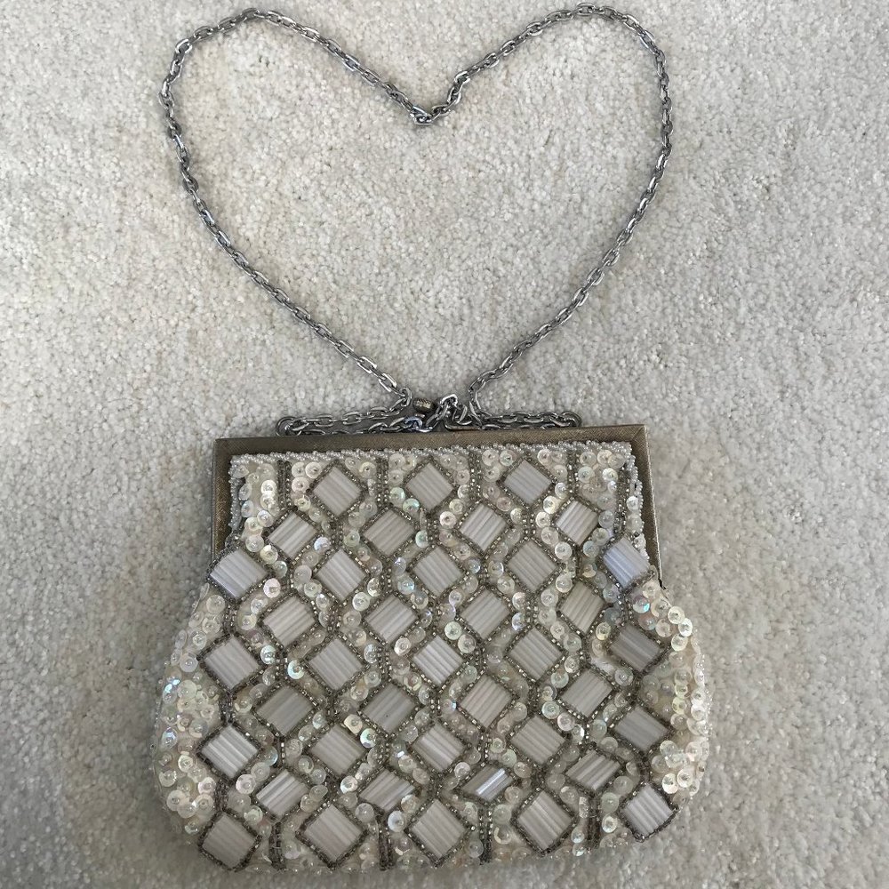 Vintage Classic Hand Beaded Mini Hand Bag